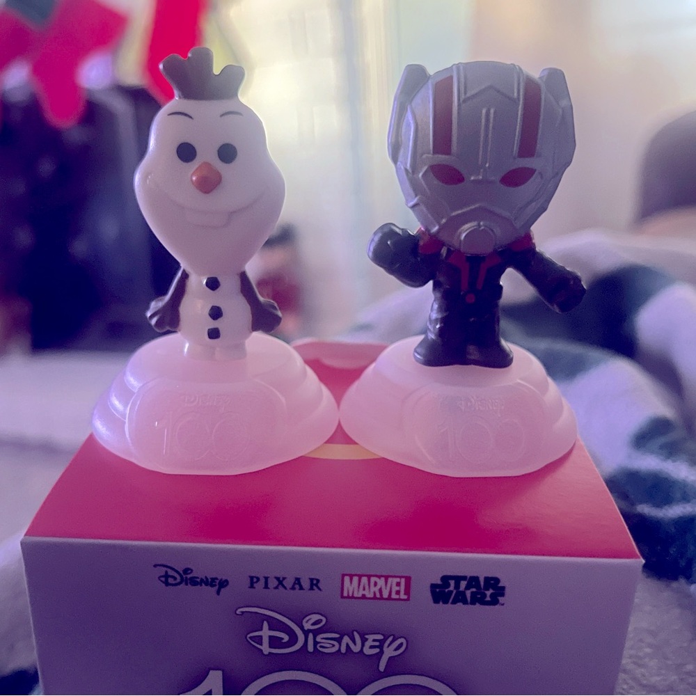 McDonalds 100th Anniversary Olaf and Ant Man with Box